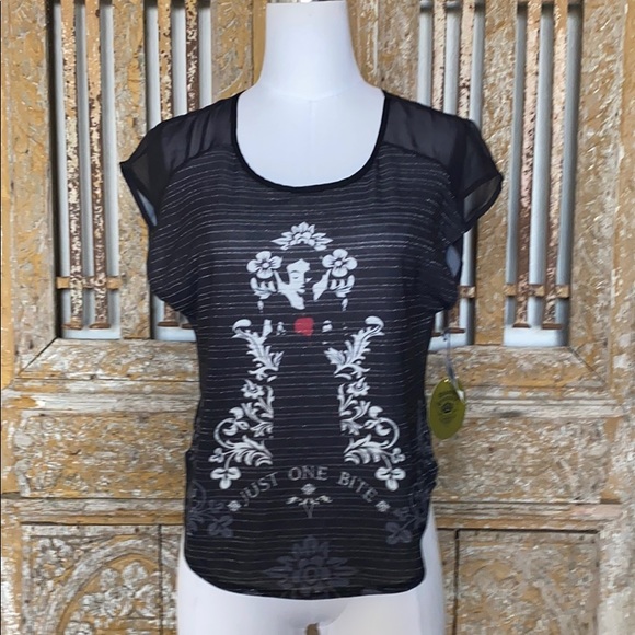 Disney Couture Tops - DISNEY COUTURE  Snow White  Just One Bite TOP S